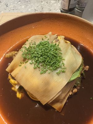 Vegan lasagnea  at Empório Frutaria  in Sao Paulo