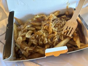Vegan poutine  at MELTwich  in Niagara Falls