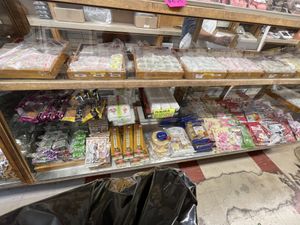 inside the shop   at Fugetsu-Do in Los Angeles