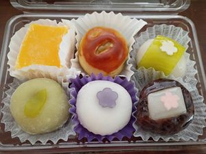 When I went, they said all of the flavors were vegan except one. at Fugetsu-Do in Los Angeles