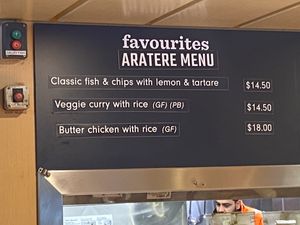 Vege curry price  at Interislander Picton Ferry Terminal Cafeteria in Picton