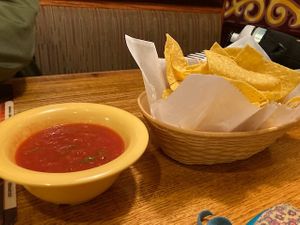 Salsa and chips  at Las Trancas Mexican Restaurant in Marietta