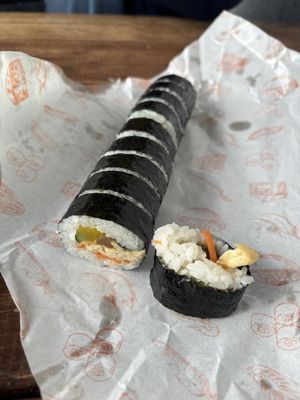 vegan kimbap  at Imjingak Rest Area in Gyeonggi-do