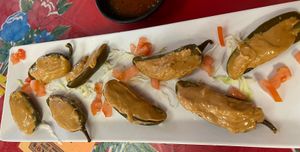 Peanut Butter Filled Jalapeños   at Tarascos in Denver
