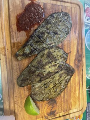 Nopales appetizer— make sure to squeeze the lime. So good!  at Tarascos in Denver