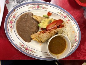 Vegan chimichanga at Tarascos in Denver