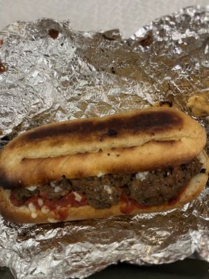 Meatless meatball   at Pizza Donisi in Louisville