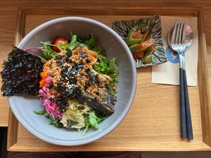 Bibimbap at Bee9 in Osaka