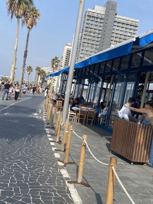   at Greco Beach in Tel Aviv