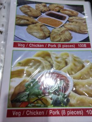 Dumplings (momo) available at Momos Samsen in Bangkok