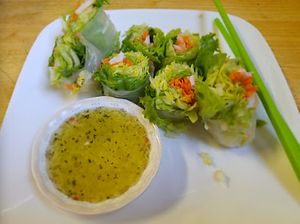 spring roll at Vulcan Thai Cafe in Oakland