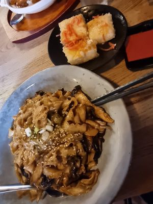 mushroom truffle soba from the specials menu 😍 at Bento in Leeds