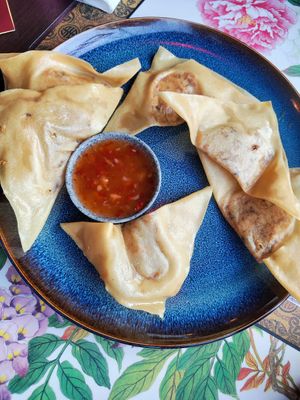 Baked wantan #Veganuary at Asia Nativ in Hannover