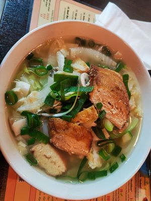 Pho with mock Chicken at Asia Nativ in Hannover