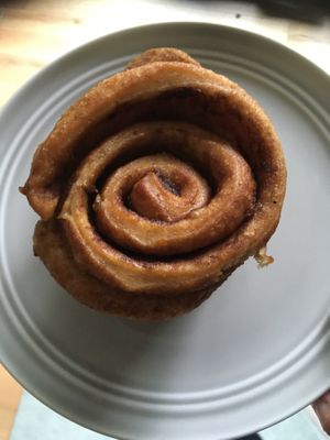 Cinnamon bun- amazing   at Oscar's Cafe in St Neots