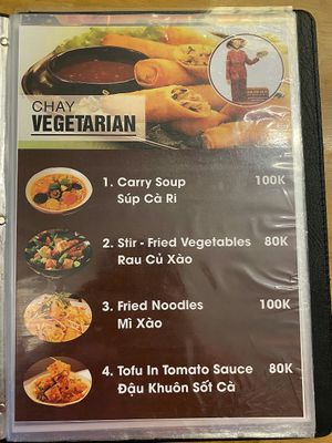 Menu at Quán Cao lầu Bá Lễ - Quán Cao Lầu ngon tại Hội An  in Hoi An