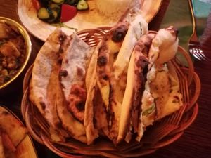 Roti & Naan options at The Shakespeare Pub in Almaty