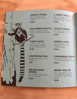 Cocktails  at Urban Gorillas - Vegan Revolution in Dusseldorf