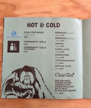 Kaffee und Softdrinks   at Urban Gorillas - Vegan Revolution in Dusseldorf
