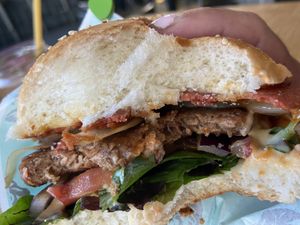 Bacon burger   at Urban Gorillas - Vegan Revolution in Dusseldorf