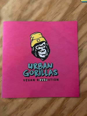 Menu at Urban Gorillas - Vegan Revolution in Dusseldorf