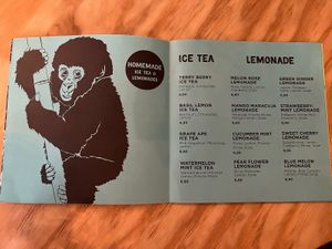 Menu: Drinks at Urban Gorillas - Vegan Revolution in Dusseldorf