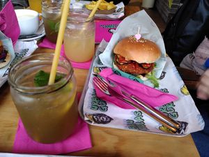 Homemade ice tea at Urban Gorillas - Vegan Revolution in Dusseldorf