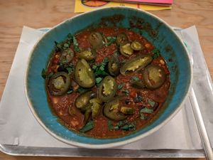 Chili sin carne at Urban Gorillas - Vegan Revolution in Dusseldorf