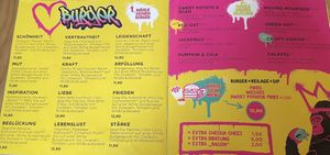 Burger menu  at Urban Gorillas - Vegan Revolution in Dusseldorf