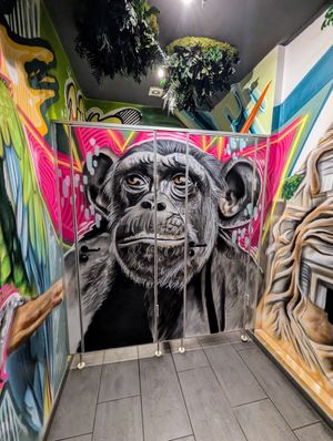 Toilets at Urban Gorillas - Vegan Revolution in Dusseldorf