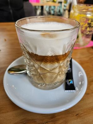 Latte Macchiato at Urban Gorillas - Vegan Revolution in Dusseldorf