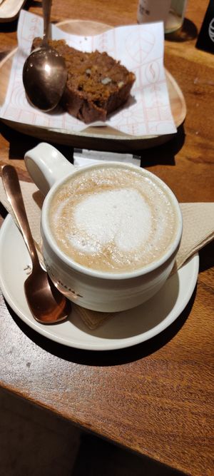 Vegan jack fruit latte at The Kind Roastery and Brew Room in Bangalore