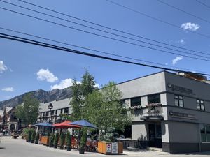 nice deco building   at Shoku Izakaya in Banff