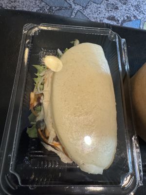 Smoked Chili Tofu bao  at Shoku Izakaya in Banff