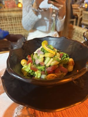 Vegan Moroccan salad   at Ali Baba Restaurant in Chefchaouen