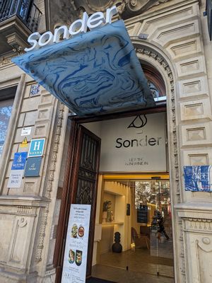 street level at Age of Aquarius in Barcelona