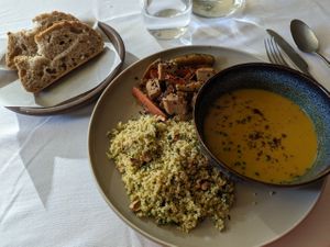 Set meal at Age of Aquarius in Barcelona