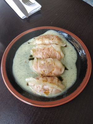 Pumpkin dumplings at Age of Aquarius in Barcelona