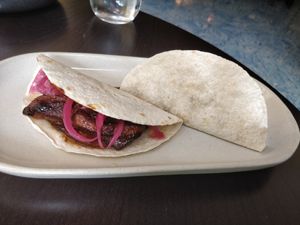 Oyster tacos at Age of Aquarius in Barcelona
