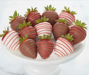 We have many options for chocolate covered strawberries, including vegan chocolate at Chamberlains Chocolate Factory and Cafe in Roswell