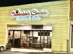 Front of the store  at Chamberlains Chocolate Factory and Cafe in Roswell
