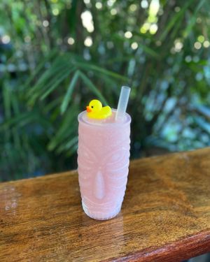 Raspberry coconut crushie   at The Deck Bar in Darwin