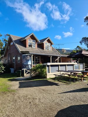 From the outside at Mary Bruny in Adventure Bay