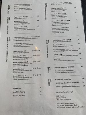 Menu October 2025  at Kopan in Copenhagen