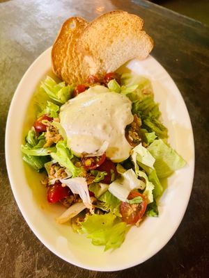 “Chicken” Çaesar salad with tofunnaise  at Yellow Beach Cafe in Langkawi