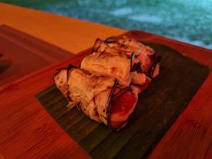 Eggplant rolls at Yellow Beach Cafe in Langkawi