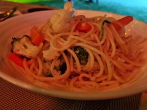 Spaghetti at Yellow Beach Cafe in Langkawi