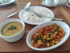 Yellow dhal - really good, but next time i want to try the mixed dhal dish at ChaiKaffie  in Denpasar