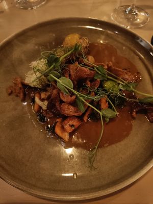 Seitan with veggies at Troll Restaurant in Trondheim