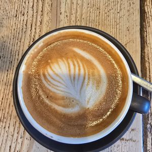 Oat flat white at Gray's Of Rothwell in Rothwell